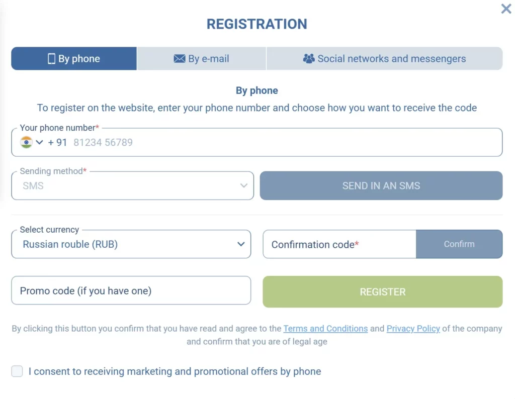 How to register and login 1xBet?